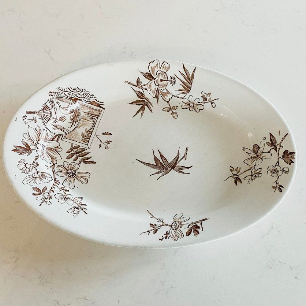1894-1910 Vintage Aesthetic H Alcock & Co Kenilworth Pattern Large Platter